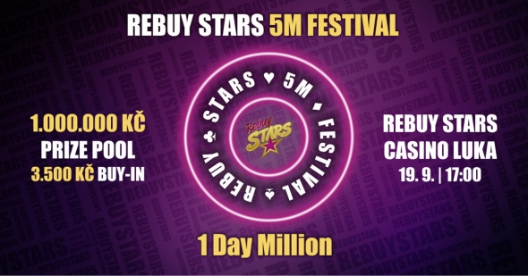 Rebuy Stars: naskočte do 1 Day specialu o 1 000 000 Kč