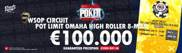 WSOPC Pot Limit Omaha High Roller o €100,000 GTD startuje ve středu