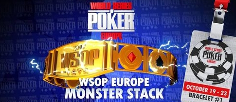 WSOPE Monster Stack s garantovaným prizepoolem €500,000