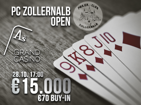 Poker Club Zollernalb Open v Aši o €15,000 GTD