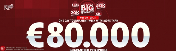 Začátek měsíce Big Weekendem o €80,000
