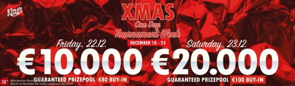 Vánoční pohoda s turnaji o €30,000