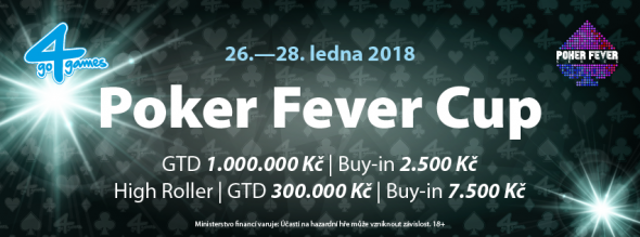 V Hodolanech startuje Poker Fever Cup s milionovou garancí