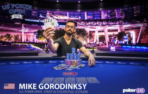 US Poker Open: Mike Gorodinsky vítězí v omahovém Eventu 2