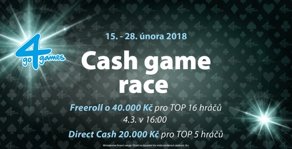 Go4Games Hodolany: únorový cash game race o 60 000 Kč