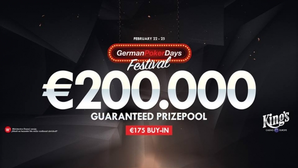German Poker Days v King's o €200,000 GTD