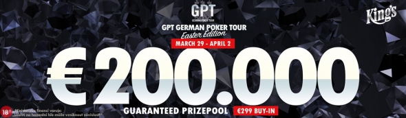Velikonoční vydání German Poker Tour o €200,000