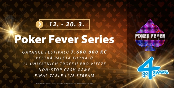 Poker Fever Series v Go4Games o 7 600 000 Kč