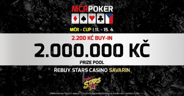 Czech Poker Championship Cup s odměnou 2 000 000 Kč právě začíná