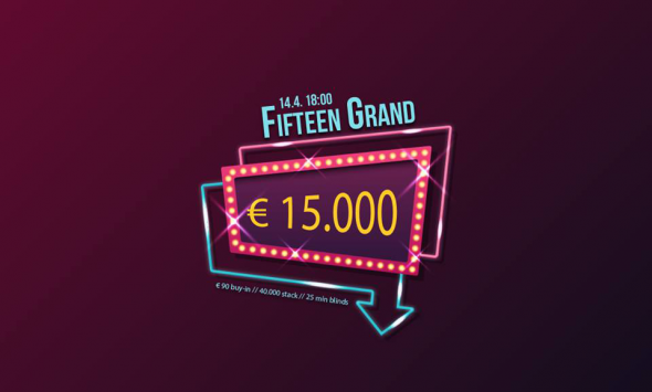 Sobotní Fifteen Grand v Aši o €15,000 GTD