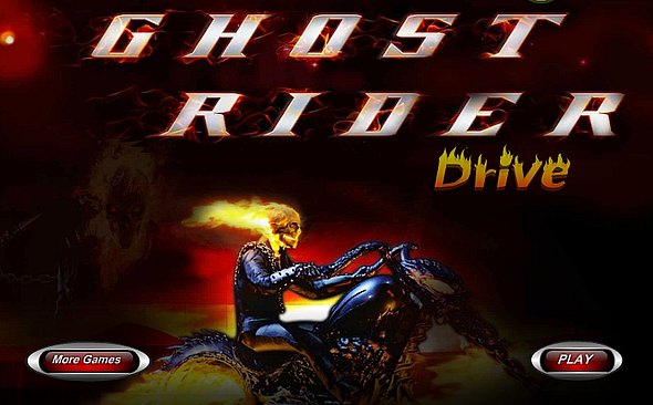 Pekelník na pekelném stroji - to je Ghost Rider v zábavné online hře.