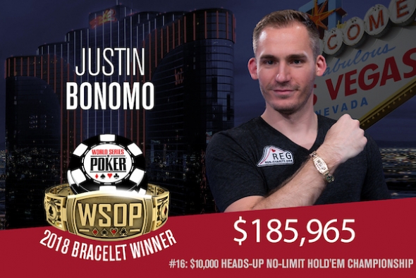 Hustin bonomo vítězí v $10,000 Heads Up Championship