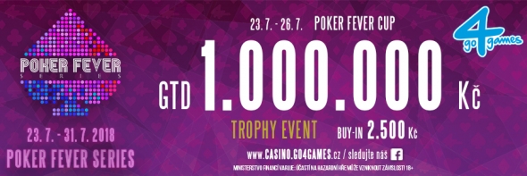 Červencový Poker Fever Cup s 1 000 000 Kč GTD