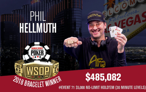 Phil Hellmuth vyhrává patnáctý zlatý náramek WSOP!