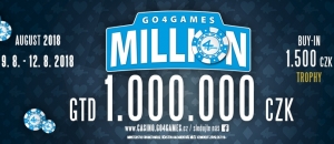Srpnový Go4Games Million s 1 300 000 Kč GTD