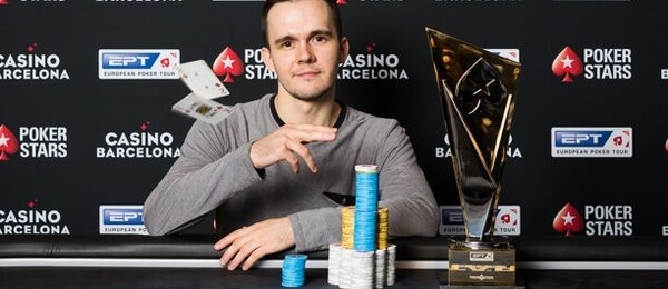 Mikita Badziakouski vítězí ve €100k Super High Rolleru EPT Barcelona