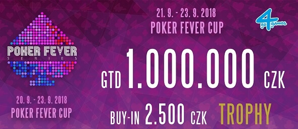 Main Event Poker Fever v září o 1 000 000 Kč