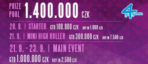 Poker Fever Series v září o 1 400 000 Kč