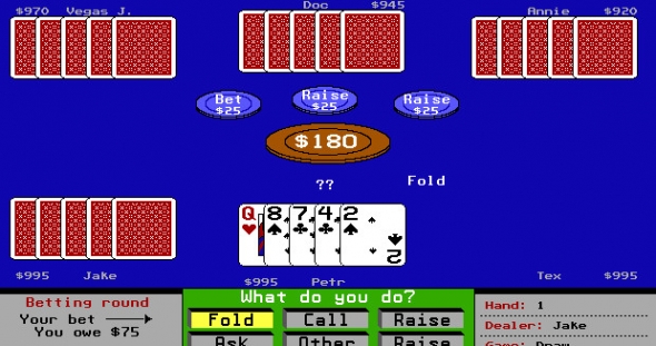 Pět MS-DOS pokerových her, které si můžete zahrát