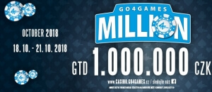 Říjnový Go4Games Million s 1 300 000 Kč GTD