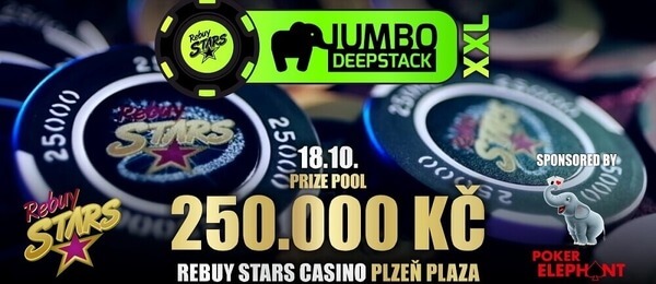Jumbo DeepStack o 250 000 Kč ve čtvrtek ovládne RS Plzeň