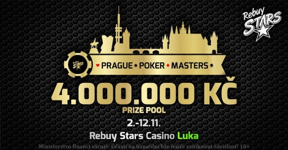 Druhé vydání Prague Poker Masters o 4 000 000 Kč míří zpět na Luka