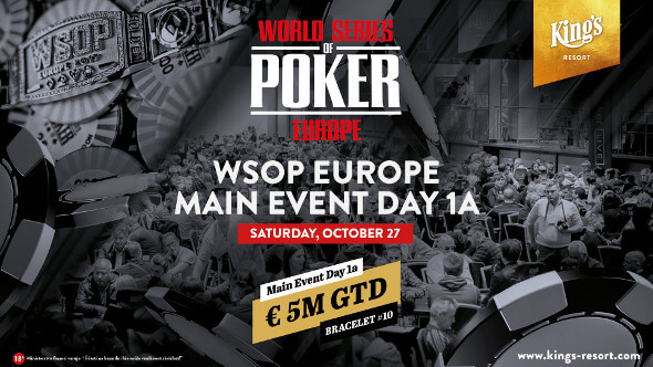 Začíná Main Event WSOPE