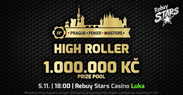 Prague Poker Mastes nabízí první milionový turnaj v podobě High Rolleru