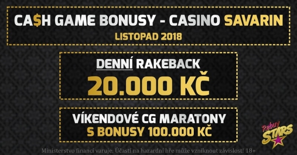 V pražském Savarinu rozdávají 1 000 000 Kč v cash game bonusech