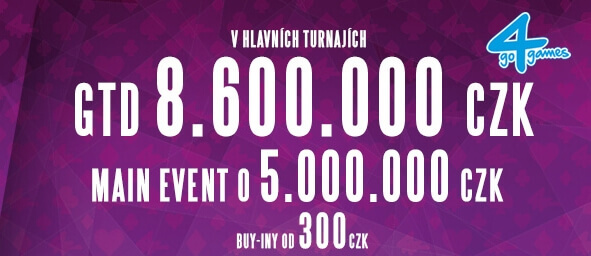 Podzimní Poker Fever v Go4Games o 8 600 000 Kč