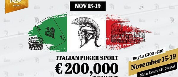 Do King's míří Italian Poker Sport s garancí €200,000 