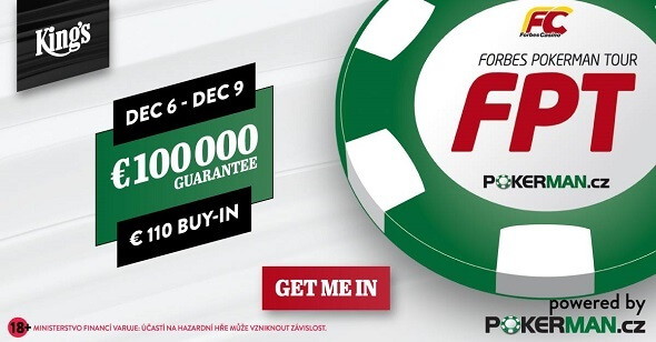 Forbes Pokerman Open zahájí prosinec turnajem o €100,000