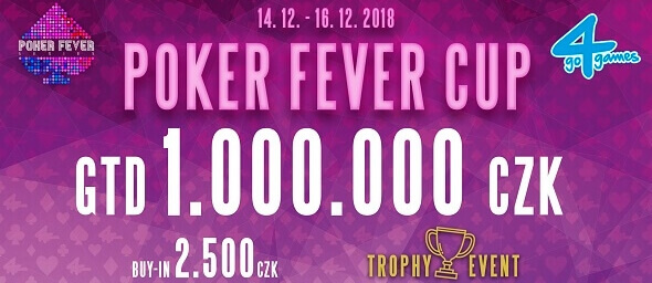 Prosincový Poker Fever Cup s 1 000 000 Kč GTD