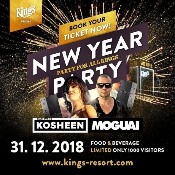 Novoroční party v King'S Resortu s Kosheen a Moguai
