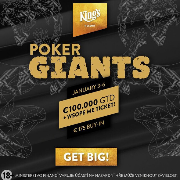 Do King's míří festival Poker Giants o €100,000 a ticket na WSOPE