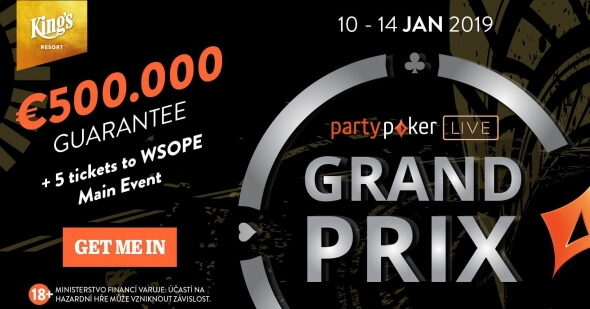 King's: partypoker Grand Prix garantuje €500,000 a pět ticketů na WSOPE