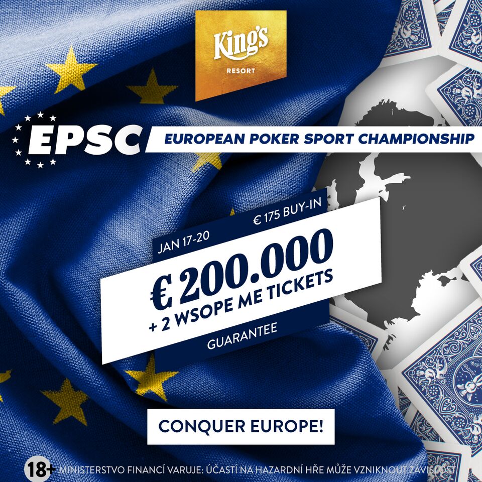 Do King's míří European Poker Sport Championship o €200,000 GTD