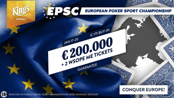 Do King's se vrací European Poker Sport Championship o €220,700 GTD