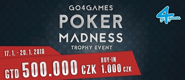 Levný Go4Games Poker Madness nabízí 500 000 Kč