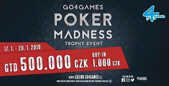 Levný Go4Games Poker Madness nabízí 500 000 Kč