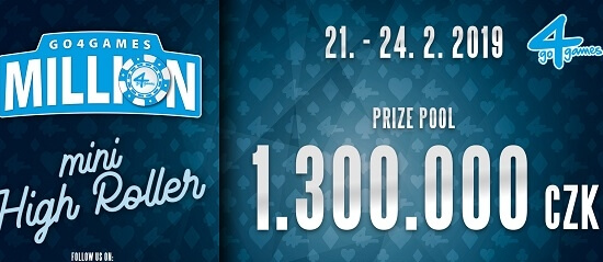 Lednový Go4Games Million s 1 300 000 Kč GTD