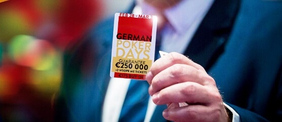 German Poker Days: Zahrajte si o čtvrt milionu jen za €175