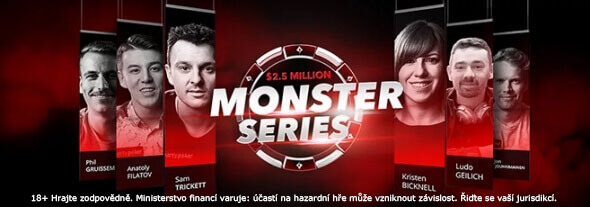 Na partypoker se vrací Monster Series s garancí $2,5 milionu