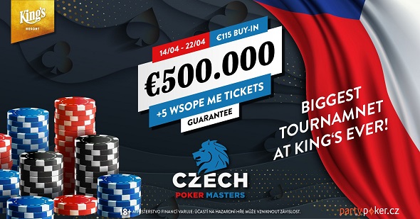 Obří Czech Poker Masters se vstupem jen €115
