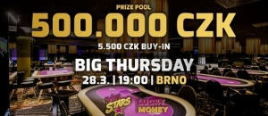 Big Thursday v Brně o parádních 500 000 Kč