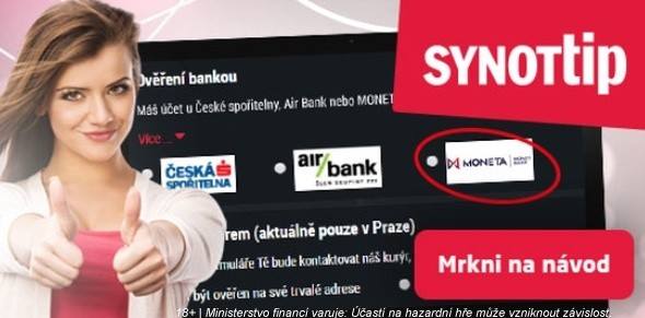 SYNOT TIP poker nabízí ověření účtu online!