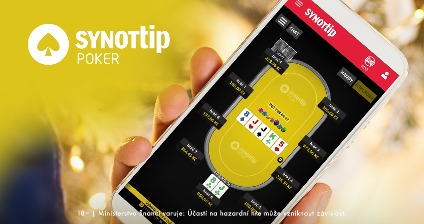 SynotTip aplikace Android a&nbsp;iOS – hrajte poker i&nbsp;v&nbsp;mobilu