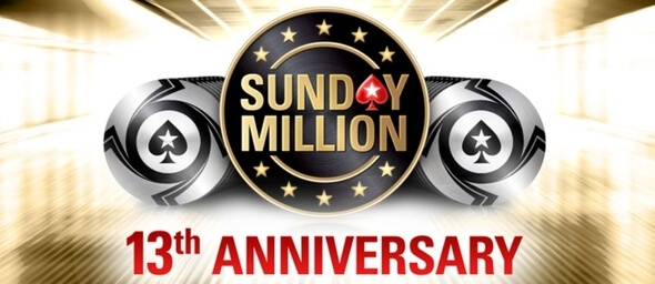 Nenechte si ujít výroční Sunday Million s garancí 10 milionů dolarů.