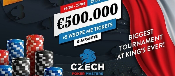 V King's se rozjíždí rekordní Czech Poker Masters s garancí €551,750