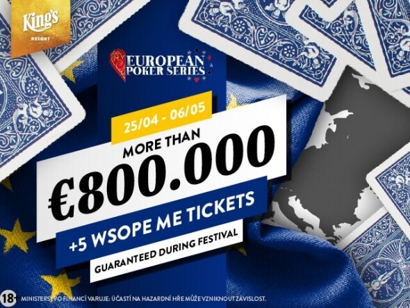 Festival European Poker Series s celkovou garancí přes €800,000 vyvrcholí o víkendu